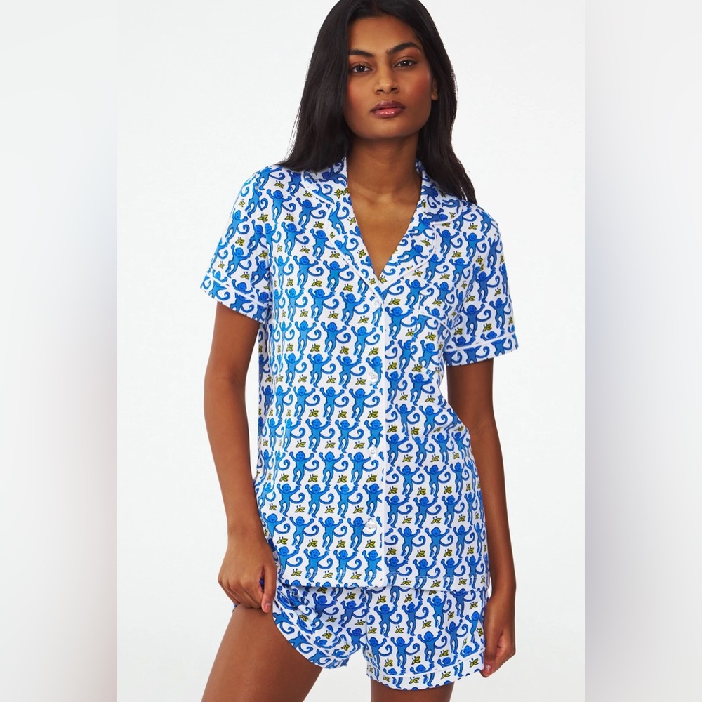 Roller Rabbit Blue and White PJ set